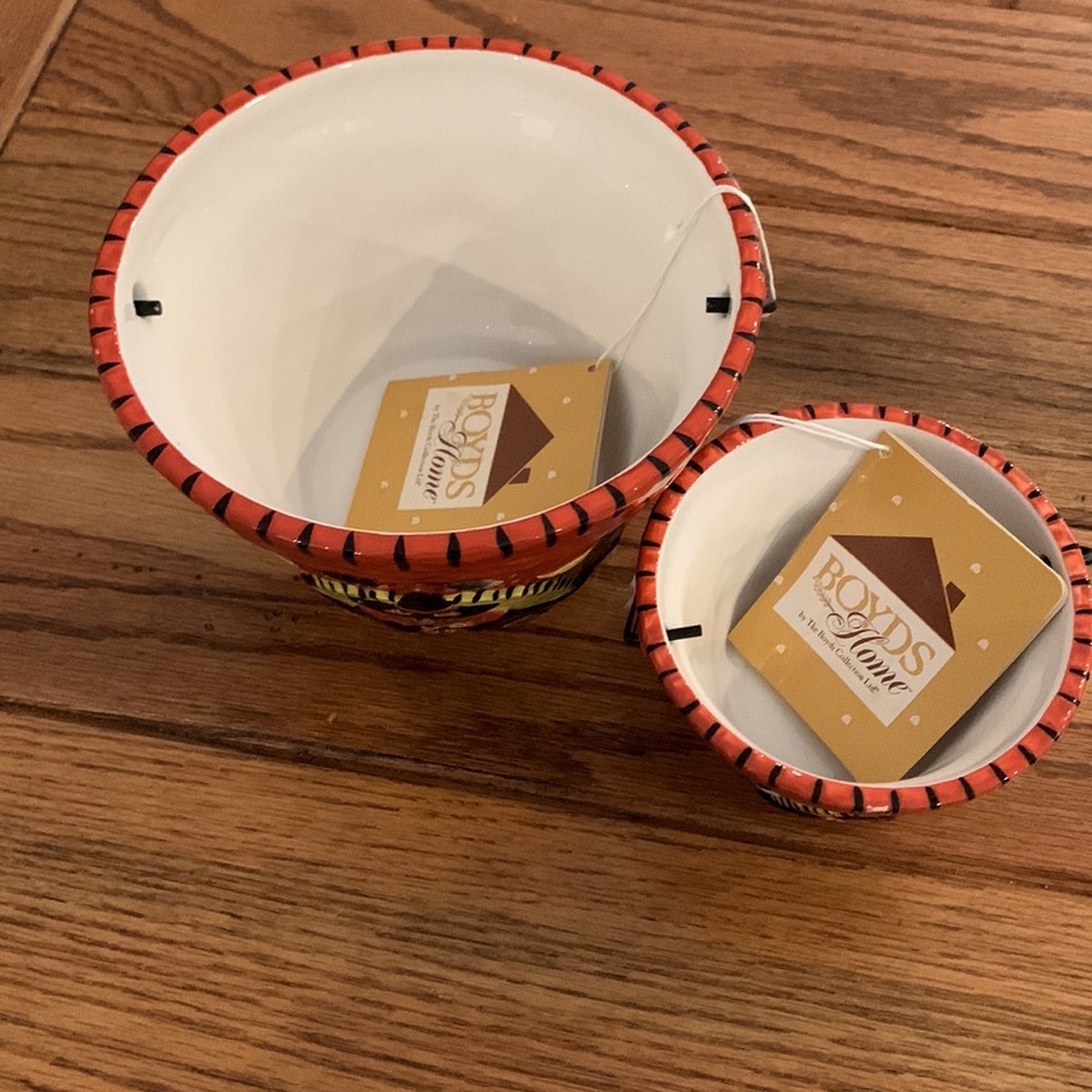 Boyd’s Bears Halloween Bruin Up Trouble ceramic bucket set - Picture 9 of 16